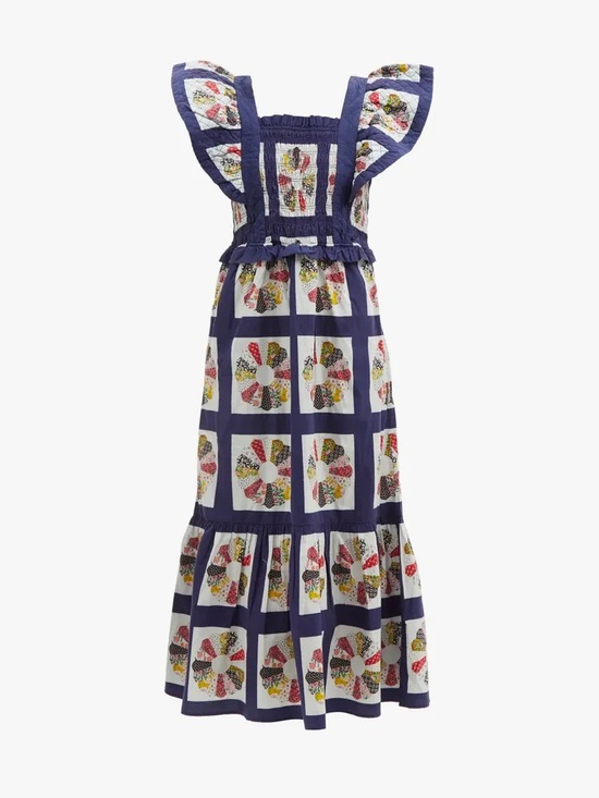 Dresses & Skirts - Sea New York Style Pippin patchwork smocked apron dress